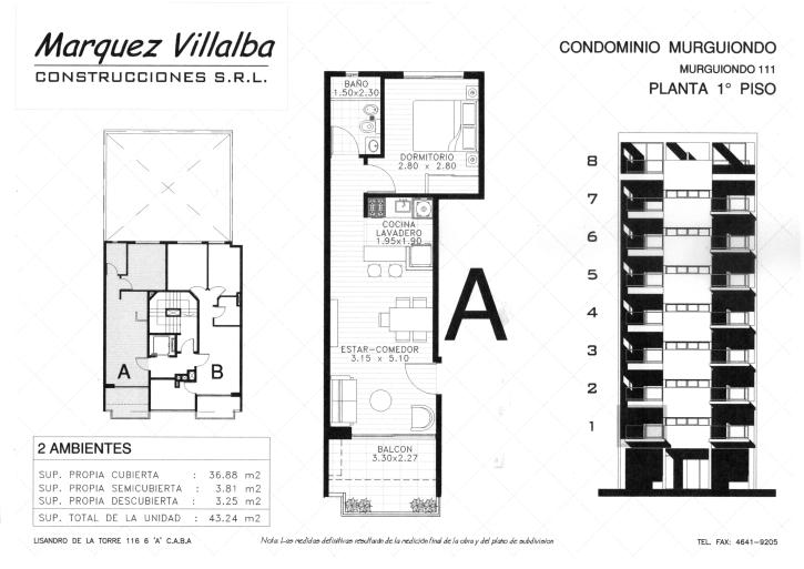 Emprendimiento 2 Ambientes C/balcon - Imagen# 9